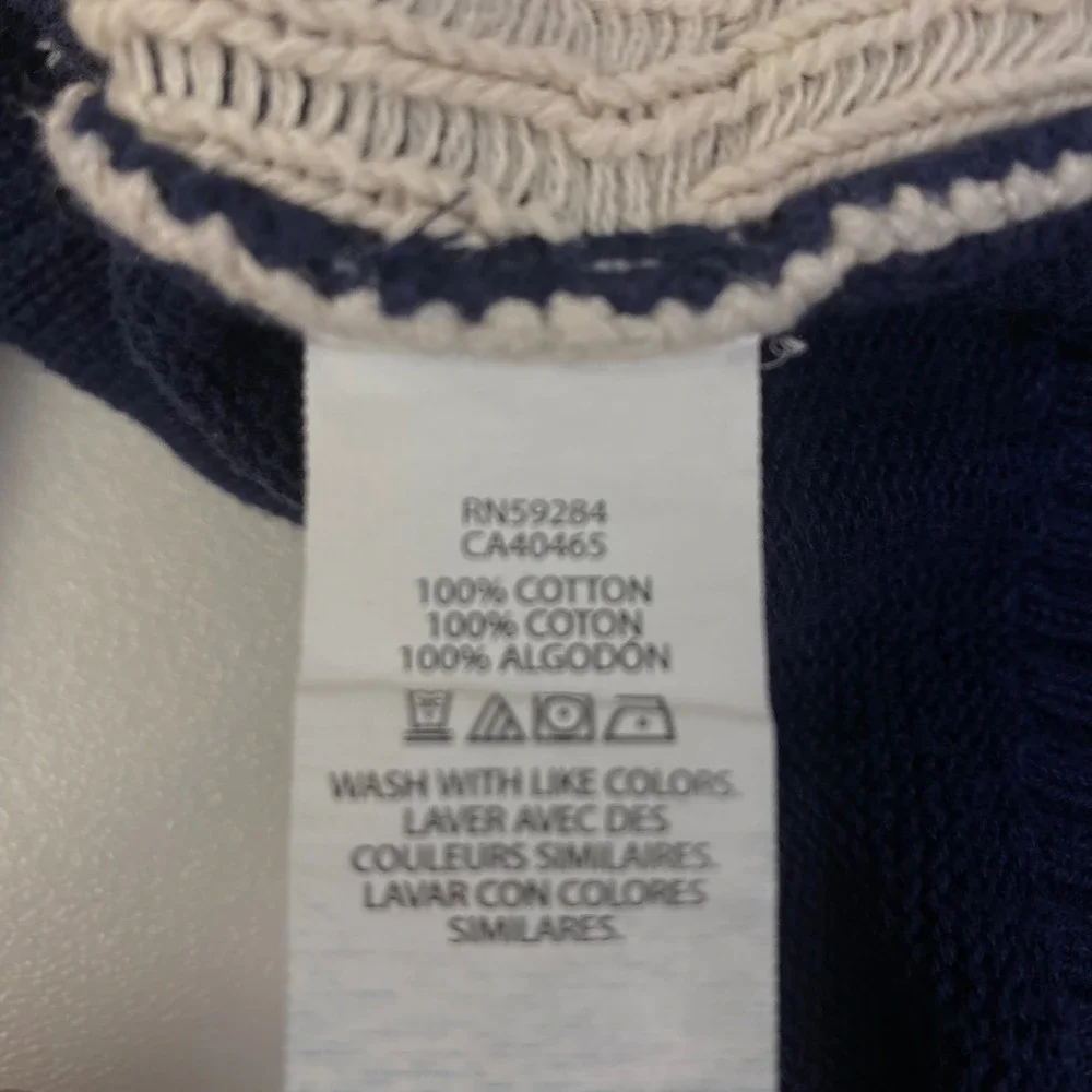The‎ Children's Place Sweater Boys 12-18M Blue Shawl Collar Polar Bear Fair Isle